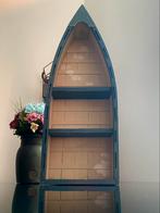 Handgemaakte blauwe boot kast/ wandmeubel/ decoratie, Met plank(en), Gebruikt, Ophalen of Verzenden, Minder dan 150 cm