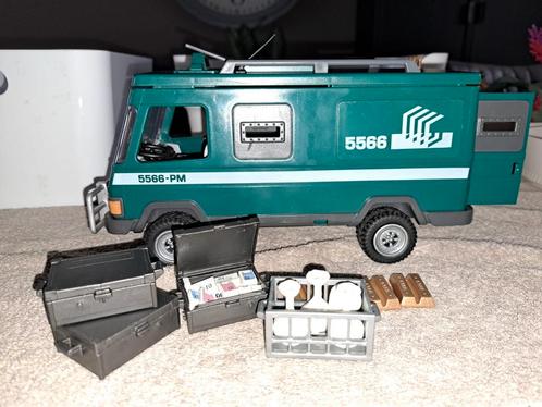 Playmobil Geldtransportwagen 5566 + Accessoires, Kinderen en Baby's, Speelgoed | Playmobil, Zo goed als nieuw, Ophalen of Verzenden