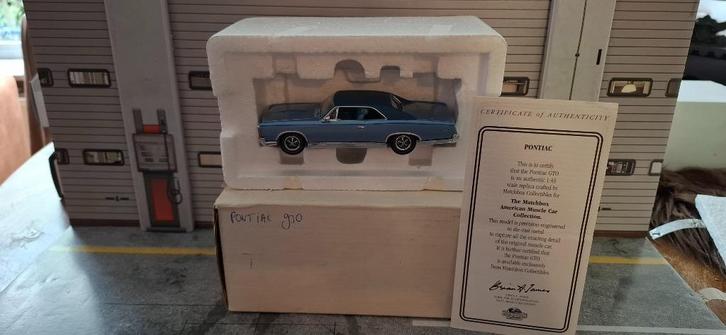 1.43 pontiac gto, Hobby en Vrije tijd, Modelauto's | 1:43, Zo goed als nieuw, Auto, Matchbox, Ophalen of Verzenden