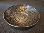 Metalen schaal doorsnede 37cm, Ophalen, Overige materialen, Schaal, Rond