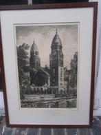 KONINGINNEKERK rdam, Crooswijk Ets van LINDEIJER, Antiek en Kunst, Kunst | Etsen en Gravures, Ophalen of Verzenden
