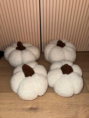 4 decoratieve pompoen kussens beschikbaar voor biedingen