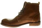 YELLOW CAB - bruin leren halfhoge Mean boots - maat 45, Kleding | Heren, Schoenen, Bruin, Boots, Nieuw, Ophalen of Verzenden