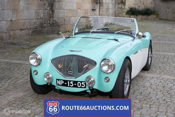 Austin-Healey 100 BN2 100M | 1955 | Route 66 Auctions, Auto's, Oldtimers, Bedrijf, Te koop, Austin, Benzine, Overige carrosserieën