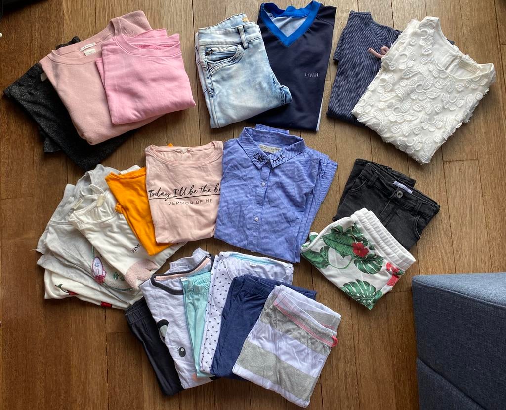Pakket kleding meisje, maat 158 - 164, Kinderen en Baby's, Kinderkleding | Maat 158, Meisje, Ophalen of Verzenden, Zo goed als nieuw