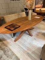 massief acacia ovale houten eettafel – merk Bruuts, Ophalen of Verzenden, Zo goed als nieuw