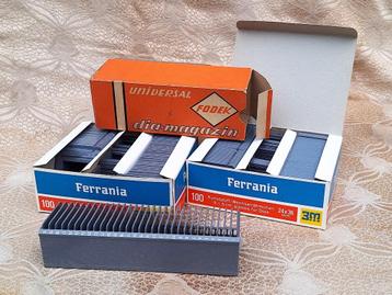 Dia raampjes Ferrania en diamagazijn Fodek, nieuw in doos beschikbaar voor biedingen