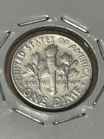 One silver dime 1963D. Mooie., Postzegels en Munten, Munten | Amerika, Verzenden
