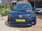 Volkswagen Tiguan 1.4 TSI R-Line 92KW 2018 Blauw, Voorwielaandrijving, 125 pk, 74 €/maand, Zwart
