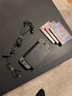Nintendo Switch + 4 spellen + dock & oplader – nette staat, Spelcomputers en Games, Spelcomputers | Nintendo Switch, Ophalen of Verzenden