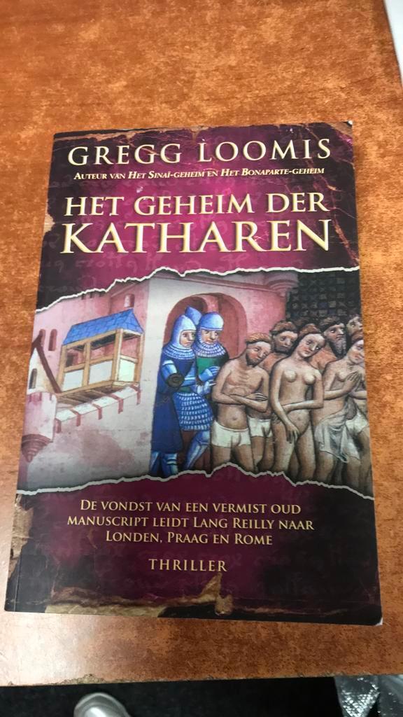 Gregg Loomis - Het geheim der katharen, Boeken, Thrillers, Zo goed als nieuw, Nederland, Ophalen of Verzenden