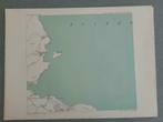 B024 / Plattegrond van Zuid West Zuiderzee litho 1920, Ophalen of Verzenden