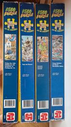 Jan van Haasteren Puzzels - 1500 Stukjes - Set van 4, Ophalen of Verzenden, 500 t/m 1500 stukjes, Gebruikt, Legpuzzel