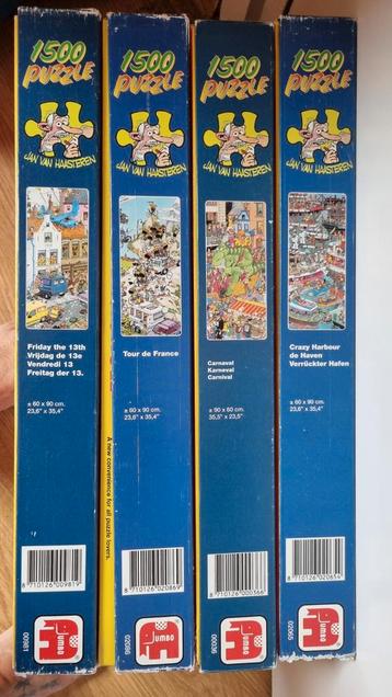 Jan van Haasteren Puzzels - 1500 Stukjes - Set van 4 beschikbaar voor biedingen