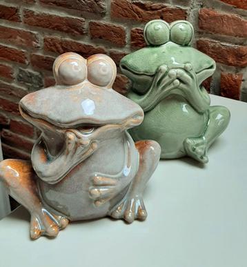 Prachtige kikkers van keramiek nieuw beschikbaar voor biedingen
