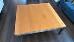 Salontafel eiken RVS onderstel, Ophalen, Vierkant, Zo goed als nieuw, Modern