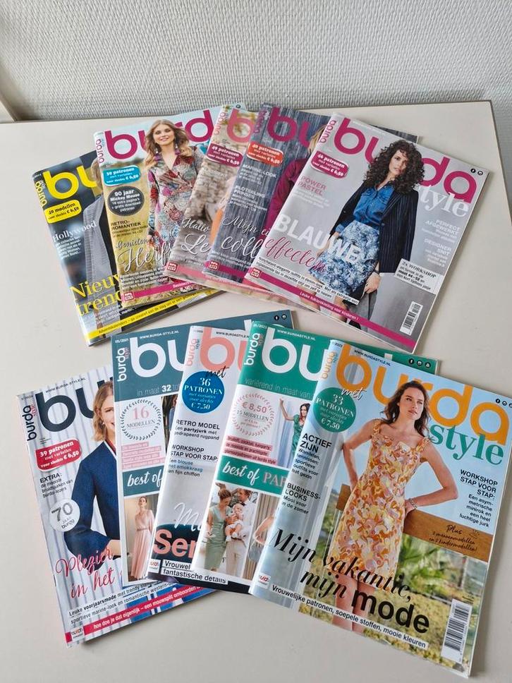 Div. Burda Style, per stuk, Hobby en Vrije tijd, Kledingpatronen, Zo goed als nieuw, Vrouw, Burda, Ophalen of Verzenden