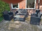 Lounge set tuin, Ophalen, 4 zitplaatsen, Kunststof, Zo goed als nieuw