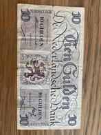 10 gulden biljet 1945, Postzegels en Munten, Bankbiljetten | Nederland, Ophalen, 10 gulden, Los biljet
