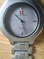 Swiss design horloge Montre Suisse, Sieraden, Tassen en Uiterlijk, Horloges | Dames, Overige merken, Staal, Staal, Zo goed als nieuw