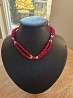Natuurstenen ketting robijnen NIEUW!, Sieraden, Tassen en Uiterlijk, Kettingen, Ophalen of Verzenden, Nieuw, Steen of Mineraal