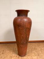 Aardewerk kruik met gravure, Huis en Inrichting, Ophalen, Overige kleuren, Aardewerk of Porselein, Zo goed als nieuw