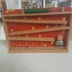Vintage jodelbaan knikkerbaan met telraam, Kinderen en Baby's, Speelgoed | Houten speelgoed, Ophalen of Verzenden, Gebruikt, Overige typen