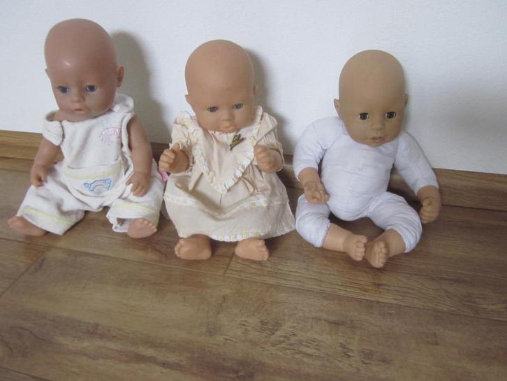 Zapf Creation 3 =little ChouChou,1 =Baby Born, 3 =Berchet, Verzamelen, Poppen, Gebruikt, Babypop, Ophalen of Verzenden