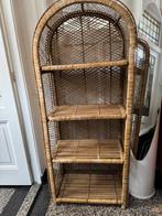 Vintage rotan boogkast kastje afm 67 b-33d 157h, Huis en Inrichting, Kasten | Overige, Ophalen