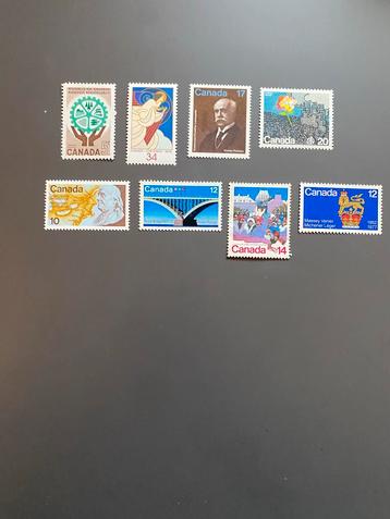 8 Canada Postzegels - Postfris beschikbaar voor biedingen