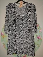 A-lijn Tuniek Shirt Magna 48 50 Zebraprint Zwart Wit, Kleding | Dames, Grote Maten, Ophalen of Verzenden, Blouse of Tuniek, Wit
