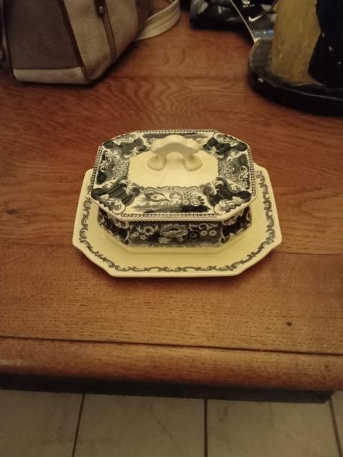 Te koop VICTORIA petrol kleur serviesdelen, Antiek en Kunst, Antiek | Servies los, Ophalen of Verzenden