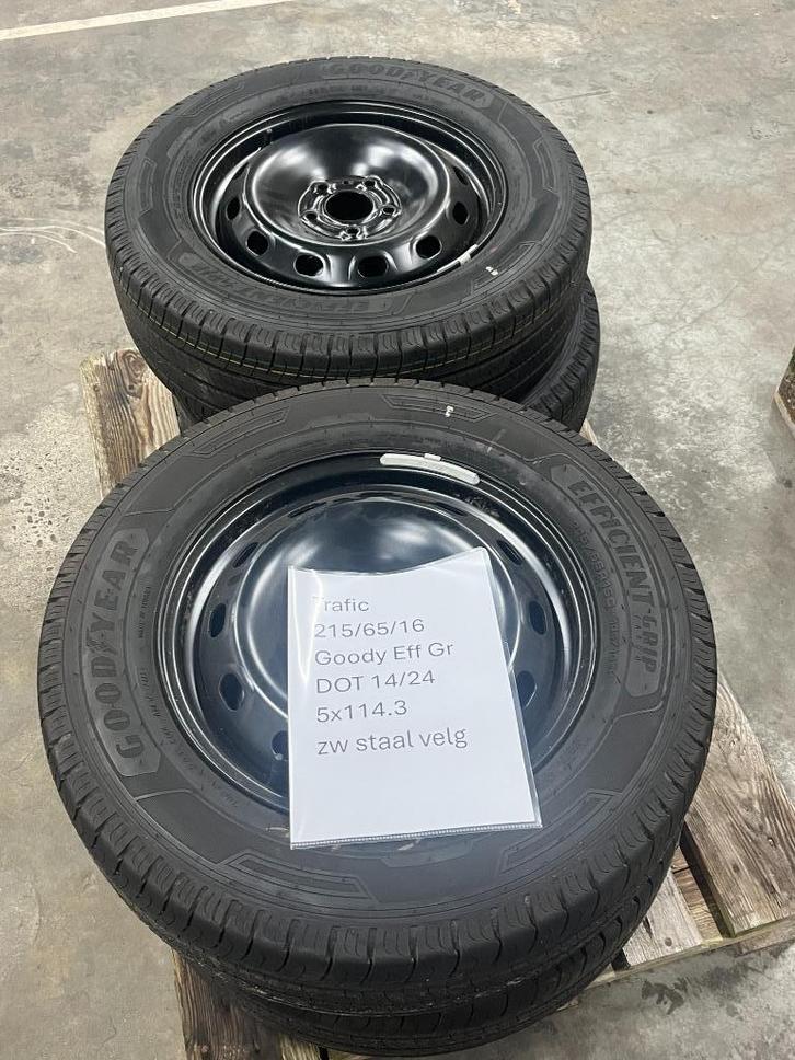 Demo wielen Trafic, Vivaro, Talento, Goodyear 215/65/16, Auto-onderdelen, Banden en Velgen, Banden en Velgen, Zomerbanden, 16 inch