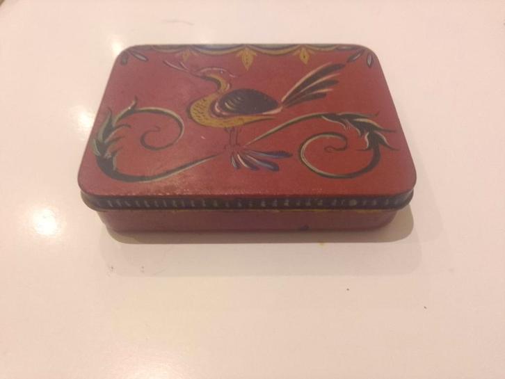 Vintage Blikken Doos J.M. Mulder, Antiek en Kunst, Antiek | Tin, Ophalen of Verzenden