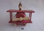 Vintage Snoopy Red Baron hout met muziekdoos made in Japan., Ophalen of Verzenden