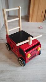 Brandweer Loopwagen I'm Toy, Kinderen en Baby's, Speelgoed | Houten speelgoed, Ophalen of Verzenden, Zo goed als nieuw, Duw- of Trekspeelgoed