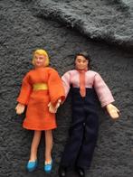 Oude poppenhuis popjes zijn gemerkt., Ophalen of Verzenden, Gebruikt, Popje