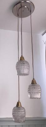 Vintage cascade hanglamp; cluster hanglamp, Huis en Inrichting, Lampen | Hanglampen, Ophalen of Verzenden, Gebruikt, Glas, Minder dan 50 cm