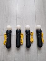 PS4 Sony Move motion controllers V2 + oplaadkabel, Overige genres, Ophalen of Verzenden, Zo goed als nieuw, 3 spelers of meer