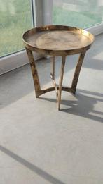 Nieuwe gouden/koperen bijzettafel - 45cm hoog, Huis en Inrichting, Tafels | Bijzettafels, Minder dan 55 cm, Metaal of Aluminium