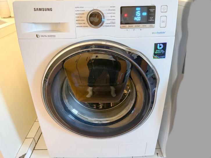 Samsung Klus-Wasmachine - 8kg - WiFi - Addwash - WW80K6404QW, Witgoed en Apparatuur, Wasmachines, Gebruikt, Voorlader, 8 tot 10 kg