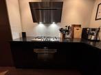 Keuken met inbouwapparatuur - 2.45m x 2.70m zwart, Ophalen, Gebruikt, Zwart, Hoekkeuken