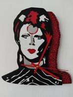 Bowie klok handgemaakt uniek, Antiek en Kunst, Kunst | Designobjecten, Ophalen of Verzenden