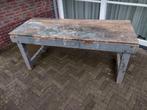 Brocante werkbank - tafel, Antiek en Kunst, Antiek | Meubels | Tafels, Ophalen