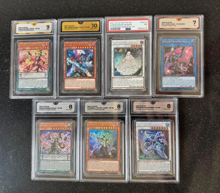Yu-Gi-Oh! Slabs, Hobby en Vrije tijd, Verzamelkaartspellen | Yu-gi-Oh!, Zo goed als nieuw, Losse kaart, Ophalen of Verzenden