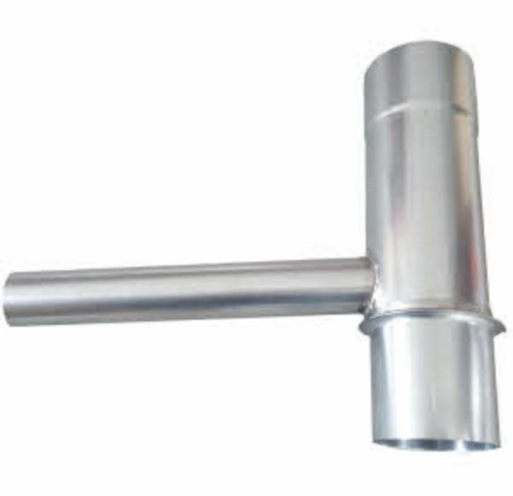 Zinken Regentonvuller ø80mm VANKOPERTOTZINK, Doe-het-zelf en Verbouw, Buizen en Afvoer, Gebruikt, Overige typen, Zink, 60 tot 80 mm