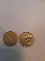 Twee Israëlische munten, Ophalen of Verzenden, Midden-Oosten, Losse munt