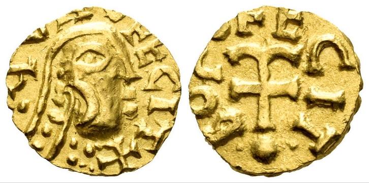 Merovingische National Series. Circa 650-675. AV Tremissis, Postzegels en Munten, Munten | Europa | Niet-Euromunten, Overige landen