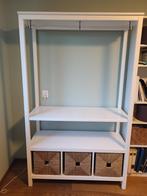 Hemnes kledingkast met planken en manden, Ophalen, Met plank(en), 100 tot 150 cm, Scandinavisch