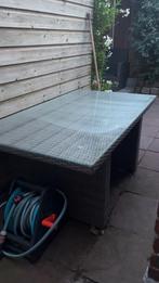 Ibiza XL lounge diningtable wicker, Ophalen of Verzenden, Zo goed als nieuw, Wicker